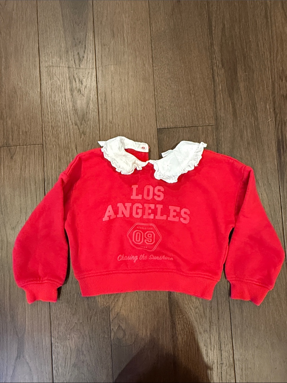 Cotton On Girls' Red 'Los Angeles' Pullover Sweatshirt Size 2T - C39-221